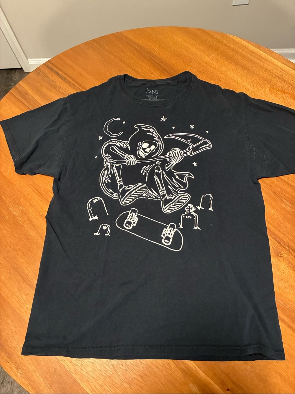 Alab Graphic Skate Grim Reaper Tee - Black